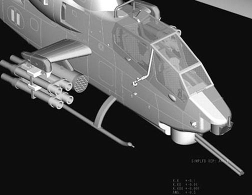 Вертолет AH-1F Cobra Attack Helicopter, 1:72, Hobby Boss, 87224