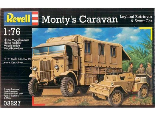 Штабной автомобиль Leyland Retriever и бронемашина Scout (Monty’s Caravan) 1/72 Revell 03227