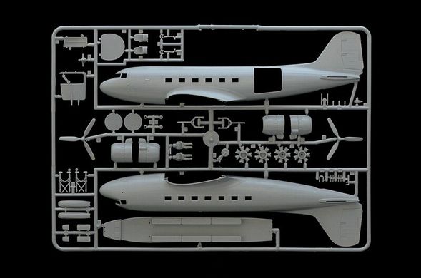 Военно-транспортный самолет C-47 "Skytrain", 1:72, Italeri, 127 (Сборная модель)