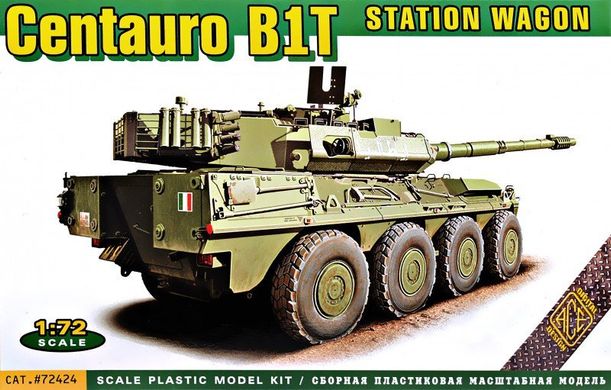 Итальянский колесный истребитель танков "Centauro B1T", 1:72, ACE, 72424 (Сборная модель)