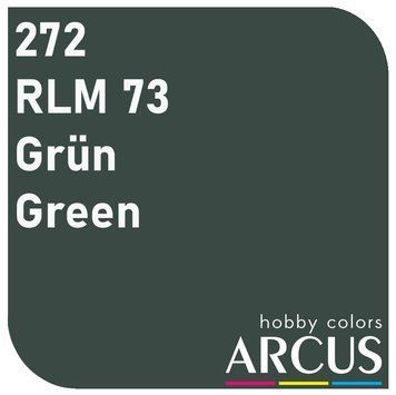 Краска Arcus E272 RLM73 Gr&uuml;n, 10 мл, эмалевая