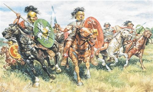 Римская кавалерия I-II ст. до н. э., Roman Cavalry, 1:72, Italeri, 6028 (Сборные фигуры)