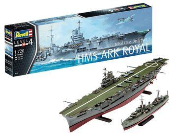 Авіаносець HMS Ark Royal і міноносець Tribal, 1: 720, Revell, 05149 (Збірна модель)