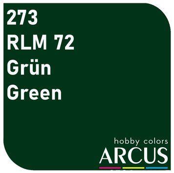 Краска Arcus E273 RLM72 Gr&uuml;n, 10 мл, эмалевая