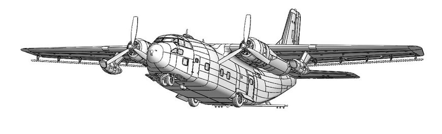 Військово-транспортний літак спец. призначення Fairchild C-123K / UC-123K Provider, 1:72, Roden, 057