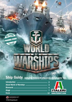 Крейсер "Atago" (Серия World of Warships), 1:700, ITALERI, 46502