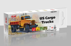 Набір акрилових фарб "Вантажівки США", 6 шт., ICM, 3019