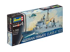 Немецкий фрегат F 122 - German frigate Class F 122, 1:300, Revell, 05143