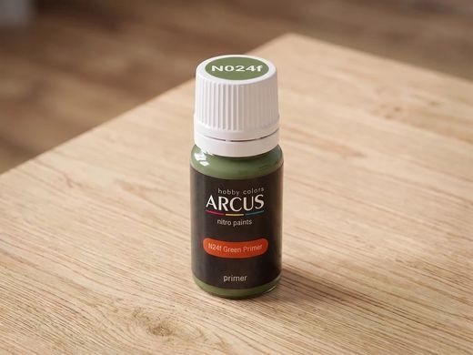 N024f Green Primer - Грунт, зеленый, 10 мл, Arcus, нитрокраска