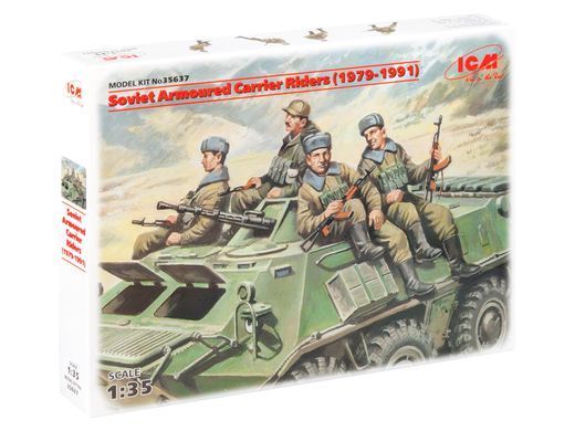 Советские десантники на бронетехнике (1979-1991), сборные фигуры 1:35, ICM, 35637