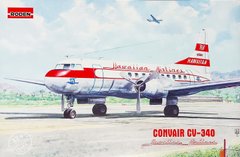 Пасажирський літак Convair CV-340 "Hawaiian Airlines", 1:144, Roden, 334 (Збірна модель)
