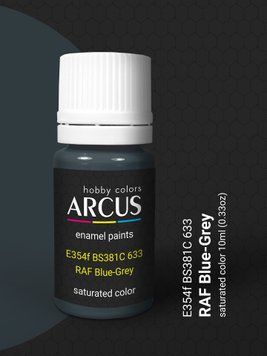 Краска Arcus E354 RAF Blue-Grey, эмалевая