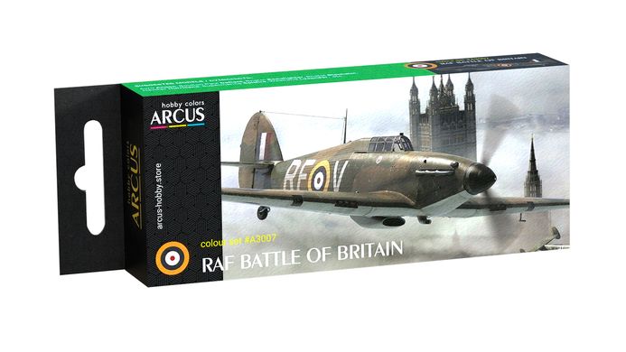Набір акрилових фарб "RAF Battle of Britain", Arcus, А3007