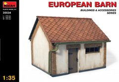 Європейський сарай / European barn, 1:35, MiniArt, 35534
