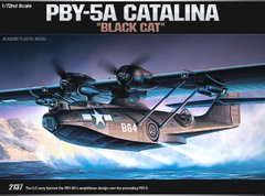 Морський патрульний бомбардувальник PBY-5A CATALINA "Black Cat", 1:72, Academy, 12487 (Збірна модель)