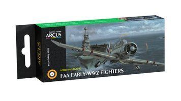 Набор акриловых красок "FAA Early-WW2 Fighters", Arcus, A3012