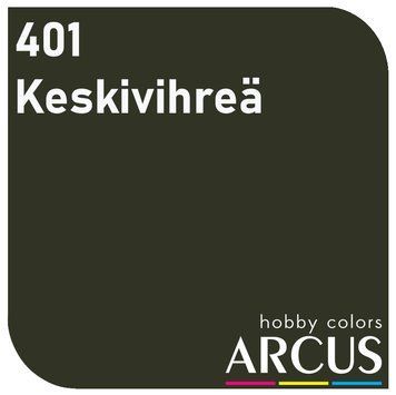 Краска Arcus E401 Keskivihre&auml;, эмалевая