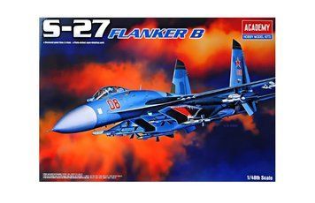 Винищувач Су-27 Flanker B, 1:48, Academy, 12270 (Збірна модель)