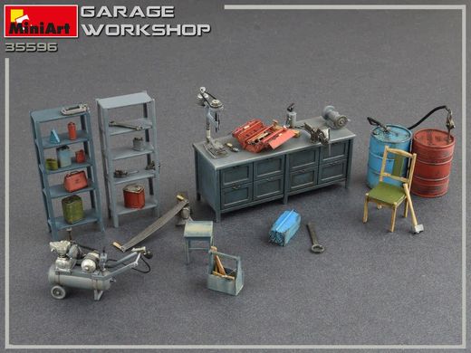 Гаражная мастерская / Garage workshop, 1:35, MiniArt, 35596