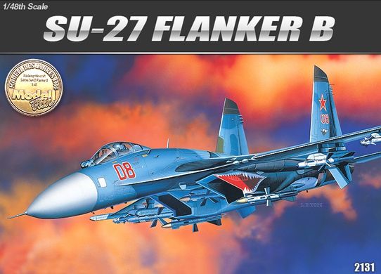 Истребитель Су-27 Flanker B, 1:48, Academy, 12270 (Сборная модель)