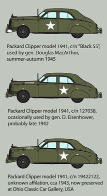 Американский армейский штабной автомобиль 1941 Packard Clipper, 1:35, Roden, 815