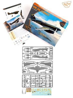 Британский двухмоторный самолет DH.88 Comet G-ACSP, 1:72, Clear Prop, CP72052 (Сборная модель)