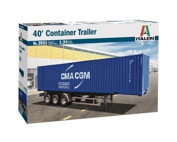 Причіп-контейнеровоз для 40-футових контейнерів (40 'Container Trailer), 1:24, ITALERI, 3951