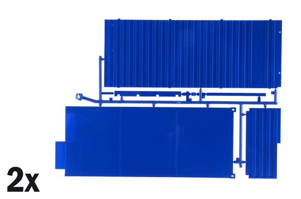 Прицеп-контейнеровоз для 40-футовых контейнеров (40' Container Trailer), 1:24, ITALERI, 3951