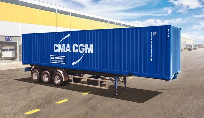 Причіп-контейнеровоз для 40-футових контейнерів (40 'Container Trailer), 1:24, ITALERI, 3951