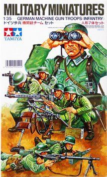 Набір фігурок "GERMAN MACHINE GUN TROOPS, INFANTRY", Німецькі кулеметники, 1:35, Tamiya, 35038