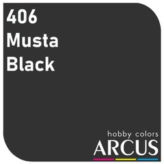Краска Arcus E406 Musta (Black), эмалевая