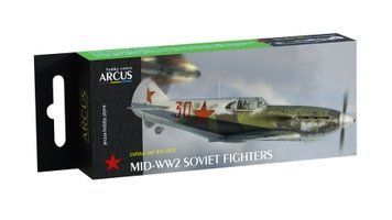 Набор акриловых красок "Mid-WW2 Soviet Fighters", Arcus, A1005