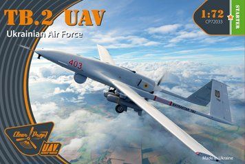 БПЛА Байрактар TB.2 UAV Ukrainian Air Force, 1:72, Clear Prop, CP72033 (Збірна модель)