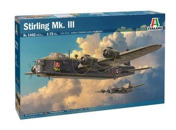 Бомбардувальник Stirling Mk.III, 1:72, Italeri, 1462 (Збірна модель)