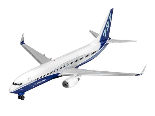 Сборная модель Boeing 737-800, Пассажирский самолет, 1:288, Revell, 63809 (Подарочній набор)