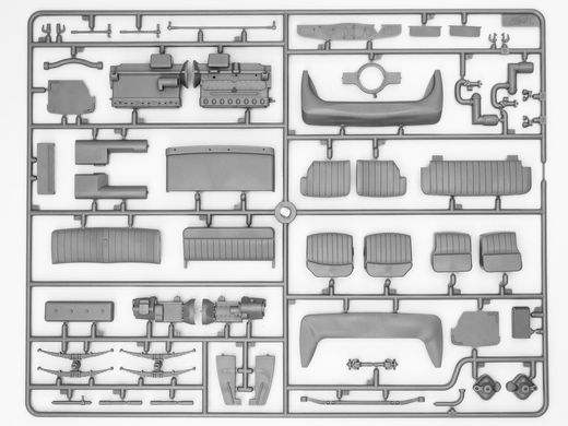 Збірна модель автомобіля Type G4 з MG 34 та німецьким штабним персоналом, 1:24, ICM, 24024