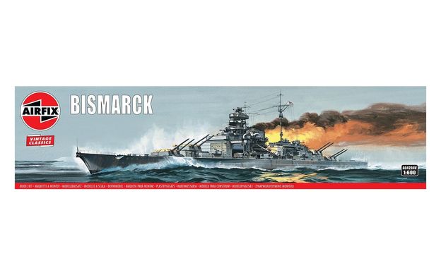 Линкор "Bismarck", 1:600, Airfix, A04204V (Сборная модель)