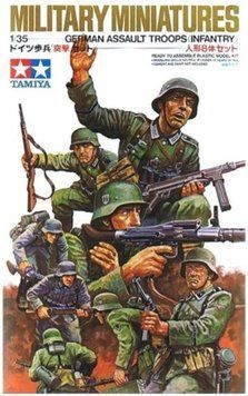 Набір фігурок "GERMAN ASSAULT TROOPS, INFANTRY", Німецька піхота, 1:35, Tamiya, 35030