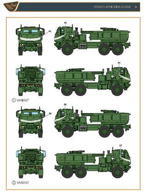 Декаль M142 Himars Вооруженные Силы Украины, 1/35, ClearProp, CPD35001