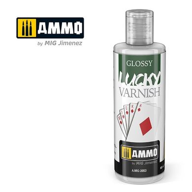 Лак глянцевий Lucky Varnish - Glossy (Акриловий), AMMO AMIG-2053