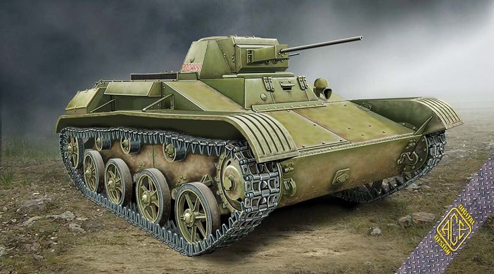Танк T-60 выпуска завода №264 (спицованные колёса, зима 1942), 1:72, ACE, 72540 (Сборная модель)