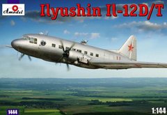 Транспортный самолет Ил-12Д/Т, 1:144, Amodel, 1444