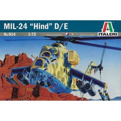 Вертолет Mil-24 Hind D/E, 1:72, Italeri, 014
