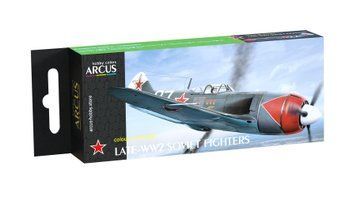 Набор акриловых красок "Late-WW2 Soviet Fighters", Arcus, A1002