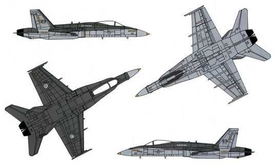 Винищувач F/A-18 Hornet, 1:72, Italeri, 016