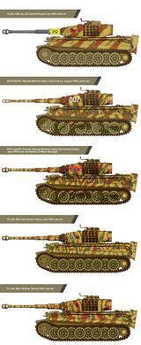 Збірна модель танк Tiger I, пізня версія, 1:72, Academy, 13431