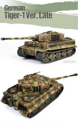 Збірна модель танк Tiger I, пізня версія, 1:72, Academy, 13431