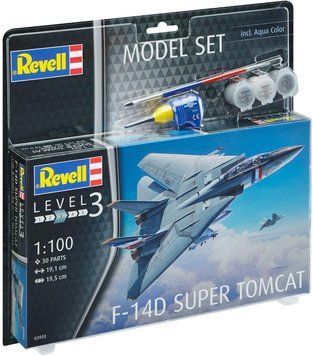 Винищувач F-14D "Super Tomcat", 1:100, Revell, 63950 (Подарунковий набір)