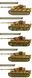 Збірна модель танк Tiger I, пізня версія, 1:72, Academy, 13431