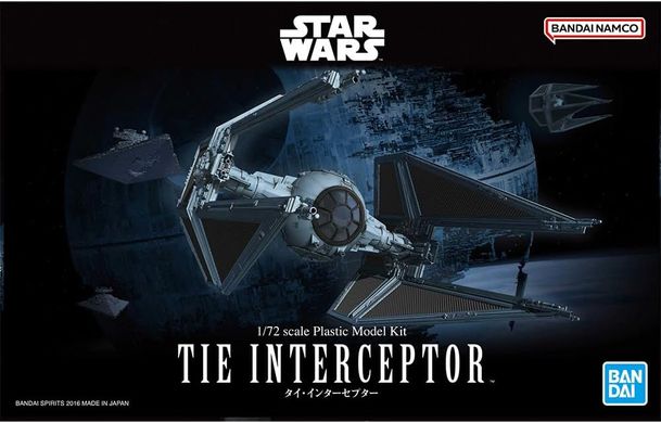 Сборная модель TIE Interceptor, STAR WARS, 1:72, BAN DAI / Revell, 03603